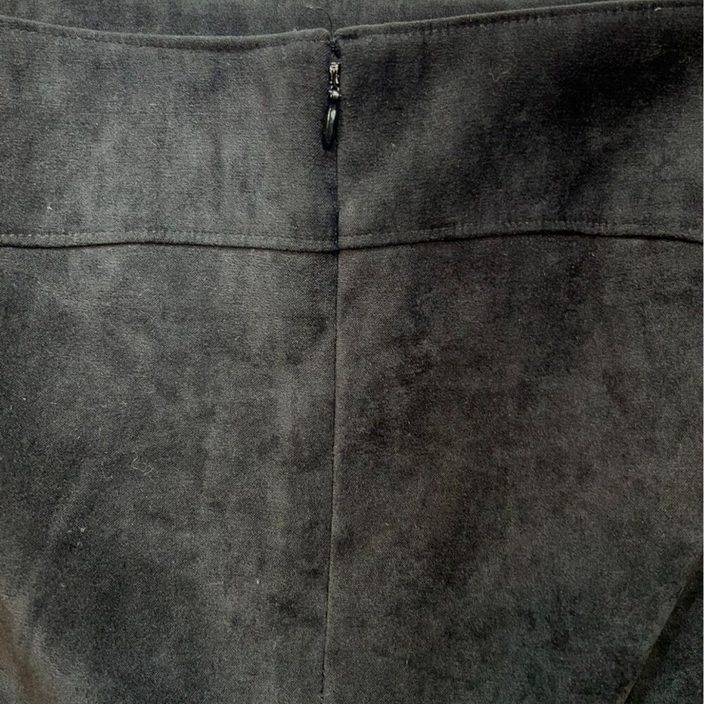 Norton McNaughton Womens Midi Skirt Size 18W Black Velvet Casual Retro - Picture 10 of 10